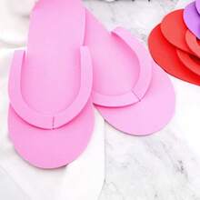 24 Pairs Pedicure Slippers Disposable Flip Flops For Pedicures Pink Pedicure Flip Flops For Women Salon Spa Beach Party Guests - Multicolor - View 6