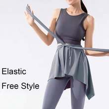 Váy yoga thể dục điều chỉnh được, quần short chạy bộ chống cọ xát, váy yoga ba lê nhanh khô chống hở hang - Nhiều màu - Xem 6