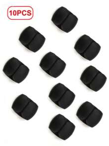 10pcs Black Cable Organizer - Black - View 4