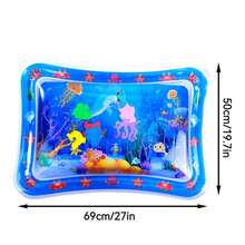 Inflatable Round & Square Cat Sensing Play Mat, Pet Water Bed, Dog & Cat Summer Cooling Mat, Animal Water Sensing Play Mat, Water Bed Mat, Thick PVC Anti-Scratch, Cooling & Comfortable Pet Pad - Multicolor - View 20