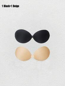 1/2/4件装可重复使用无肩带自粘式丰胸文胸，隐形文胸，适合搭配连衣裙，情人节礼物 - 彩色 - 查看 31