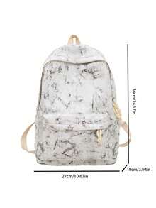 New Fashionable Minimalist Casual Backpack, High Capacity Suitable For High School & College Students - Multicolor - View 2