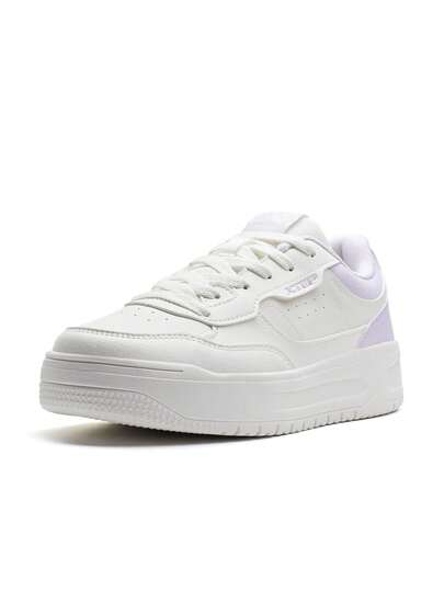  XTEP Canvas White/Daisy Purple Sneakers