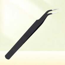 2026 New Hot Curved Eyelash Tweezers For False Eyelash Extension, Golden Feather Clip, Princess Clip, Nail Art Tweezers - Curved Eyelash Curler - Pink [Individually Packaged In an OPP Bag] - View 8