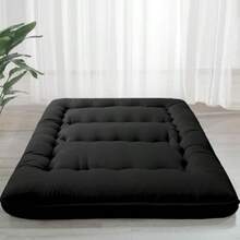 MAXYOYO - Colchón de futón japonés extra grueso de 6 pulgadas colchón plegable tatami para adultos colchón enrollable colchón de invitados color oscuro - Individual - Ver 8