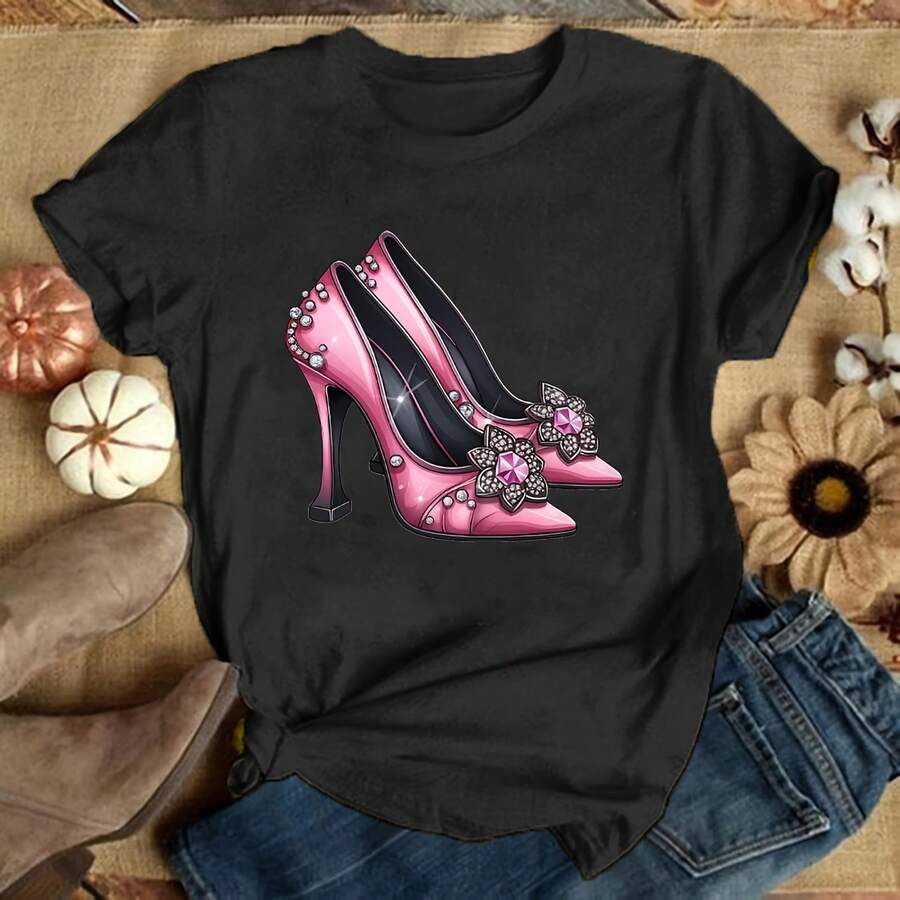 Women T-Shirts - Black 177 - View 1