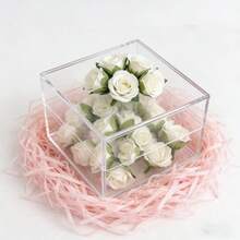 20pcs/40pcs/80pcs Artificial Small White Rose Flower Heads, Floral Bouquet Accessories For Headpiece, Brooch, Home Decor, Festival, Wedding Decoration, Fake Flowers - White - View 9