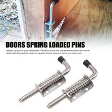 2pcs Tornillos De Cierre De Puerta 5 Pulgadas Con Resorte Acero Inoxidable Para Puertas, Furgoneta, Gabinetes Y Cofres - 2 piezas - Ver 9