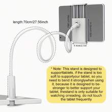 1 buah Dudukan Ponsel/Tablet Klip Ganda, Alas Spiral untuk Samping Tempat Tidur/Meja, Dapat Diatur 360°, Cocok untuk Streaming, Belajar, Kantor, Asrama, Hadiah Praktis - A - View 4