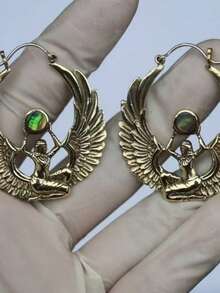 1 Đôi bông tai mặt dây chuyền hình côn trùng thanh lịch, thích hợp cho nữ giới đeo hàng ngày, dự tiệc và du lịch, làm quà tặng trang sức. - Vàng - Xem 4