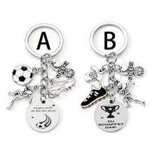 1pc Classic Football Player Enamel Zinc Alloy Keychain, Handmade Exquisite Gift For Friends - Multicolor - View 1