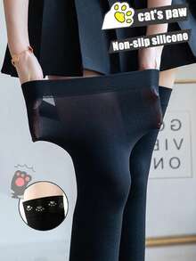 1 Pair Women's Thigh High Compression Stockings - Graduated Compression Socks, Thin And Breathable, Closed Toe Non-Slip, Comfortable And Warm - Multicolor - View 6