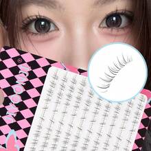 100pcs False Eyelashes, Realistic Simulation Eyelash Clusters For Lower Lash Line, Lightweight & Natural Look, Strong 3D Effect, DIY At Home, Create Natural Makeup - C - View 4