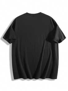 Mens T Shirts, Black Short Sleeve Crew Neck T Shirt, Classic Cotton T Shirt for Men, Soft & Comfortable, Durable, Stylish, Versatile for Daily Commute, Workout Sessions, Night Outings, and Holiday Festivities, Premium Cotton Construction Ensures Maximum Durability, Classic Crew Neck Design Complements Any Look, A Wardrobe Staple - Negro - Ver 9