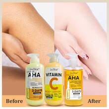 500毫升 AHA VC 舒缓滋润身体乳，富含羟基酸、维生素C和E，提亮肤色并保湿，母亲节礼物，女士礼物，节日礼物 - 彩色 - 查看 7