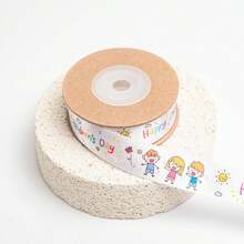 Ruy băng Grosgrain in họa tiết rộng 2cm (1 inch) – 10 thước Anh (10 Yards) với dòng chữ "Chúc mừng sinh nhật", thích hợp để trang trí tiệc, buộc bóng bay, gói quà và các dự án trang trí khác. - Ruy băng sinh nhật - Xem 15