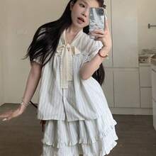 Women Suit Sets - Striped Suit - View 7