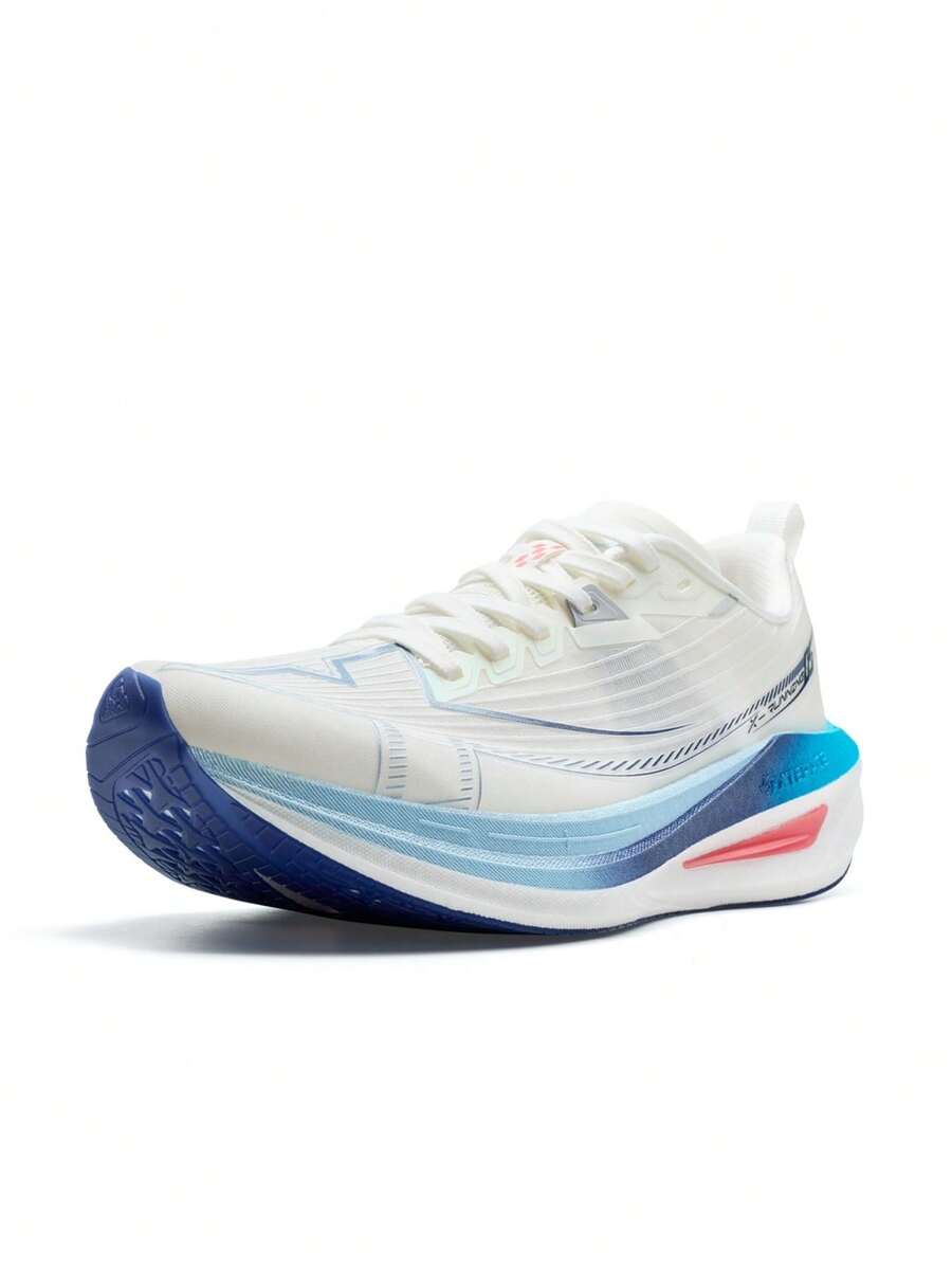 Giày chạy bộ XTEP thế hệ thứ 5 đúc nguyên khối dành cho nam, mẫu mới mùa hè, giày thể thao bền bỉ cho thi đấu và tập luyện, màu Trắng Sail/Xám Moonlight/Xanh Clearshine - Trắng Sail/Xám Ánh Trăng/Xanh Lam Trong - Xem 1