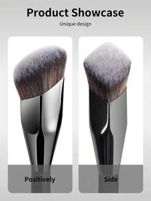 MAANGE 21pcs Makeup Tool Set Including A 20pcs Professional Makeup Brush Set + Cosmetic Bag: Foundation Brush, Blush Brush, Powder Brush, Concealer Brush, Contour Brush, Eyeshadow Brush, Blending Brush, Eyeliner Brush, Eyebrow Brush, Mascara Brush Beauty Brush Kit Gift For Women & Girl Travel Makeup Brush Set - Black - View 6