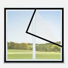 Pantalla de ventana duradera para el hogar, red mosquitera de ventana, red de a prueba de insectos para el hogar - Ventana de pantalla negra - Ver 9