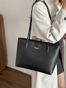 Large Capacity Tote Bag, New Versatile Commuter Bag, Shoulder & Crossbody Bag, New Handbag - Multicolor - View 8