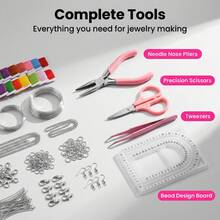 4655 New DIY Jewelry Making Kit, Suitable For Making Various Necklaces, Bracelets, Rings And Other Jewelry, Great For Holidays, Birthdays, Parties And Gifts - Multicolor - View 2