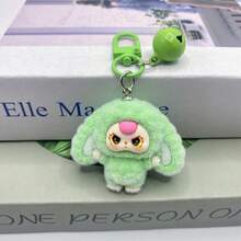 1 chiếc móc treo balo hình búp bê tai to phủ nhung, đồ trang trí phù hợp cho người yêu thích túi xách, có thể treo trên xe hơi. - Nhiều màu - Xem 13