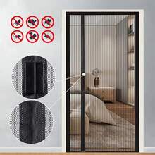 Malla antimosquitos con cierre automático, malla antimosquitos magnética, malla Invisible para puerta, cortina de partición antimoscas, malla mágica - G3029B 100X210CM - Ver 5