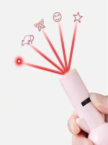 Laser Toy For Cats With Different Shapes, UV Light, And Lamp. Laser Keychain For Pets. Interactive Pointer For Kittens. - Blue - View 3