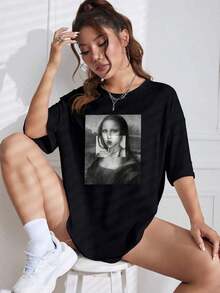Women T-Shirts - Black - View 6