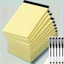 Bộ 15 cuốn sổ đa năng, 30 tờ/cuốn, sổ ghi nhớ văn phòng, giấy xé rời, sổ kế hoạch hàng ngày - Lý tưởng cho trường học, văn phòng phẩm và đồ dùng học tập, sổ tay học sinh, sổ tay được sắp xếp gọn gàng, chất giấy mịn, văn phòng phẩm sổ tay. - A - Xem 8