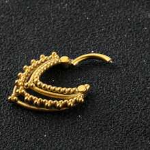 1 chiếc khuyên mũi bằng thép không gỉ, kiểu dáng xoắn ốc, khuyên sụn tai, khuyên vách ngăn mũi, khuyên bấm, trang sức xỏ khuyên cơ thể phong cách retro tuyệt đẹp. - Cổ điển - Xem 3