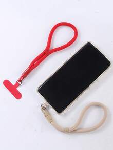 1 Set Alloy Self-Locking Anti-Lost Phone Lanyard, Adjustable Wrist Strap, Versatile Wear As Crossbody, Necklace, Carry Holder, High-End Anti-Lost Accessory - Multicolor - View 3