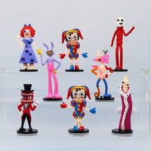 Bộ 8 mô hình Jax Caine Ragatha bằng nhựa PVC, đồ trang trí để bàn, mô hình nhân vật hành động, búp bê dành cho người hâm mộ anime, quà tặng. - Nhiều màu - Xem 1