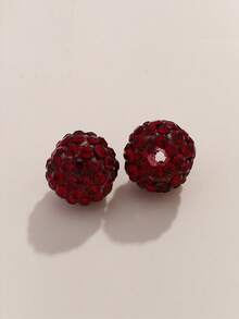 50颗10毫米粘土钻球手工散珠DIY手链项链串珠饰品配件 - 50個滿鑽陶泥珠 - 查看 20