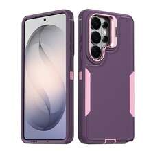 Ốp lưng điện thoại hai lớp chống sốc có giá đỡ ống kính cho Galaxy S26 S25 S24 S23 Plus Ultra, 17 16 15 14 13 12 11 Pro Max Plus - Màu tím - Xem 8