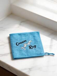 1条12英寸400克超细纤维刺绣趣味创意手巾，适合作为女友/妻子幽默礼物，也适合情人节、结婚纪念日、母亲节、父亲节、恶搞礼物、单身派对、新婚派对、浴室装饰等场合。 - 淺藍色 - 查看 5