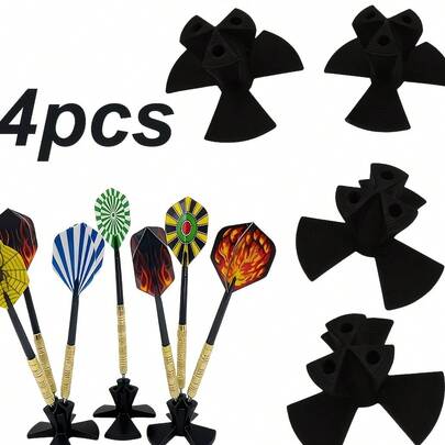 Giá đỡ phi tiêu 4 chiếc, kiểu dáng tối giản hiện đại, chất liệu PVC bền chắc, thiết kế mở, gắn tường, lý tưởng cho phòng khách, văn phòng, phòng chơi game, phòng phi tiêu, câu lạc bộ và khu vực giải trí tại nhà. Giải pháp lưu trữ phụ kiện phi tiêu tiết kiệm không gian cho phi tiêu đầu mềm và đầu thép, giá đỡ phi tiêu chắc chắn và thiết thực cho người đam mê phi tiêu, dễ dàng lắp đặt và sử dụng, vật trang trí nhà cửa và sắp xếp phòng chơi game lý tưởng.