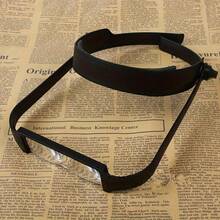 Multipurpose Head Mounted Magnifying Glass With Four Interchangeable Lenses To Aid Reading And Repair. Handheld Magnification With 1.6x, 2.0x, 2.5x And 3.5x Magnification For Reading, Diamond Painting, Embroidery And Jewelry Restoration. - View 3