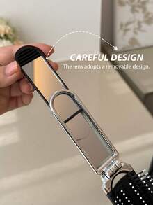 4pcs/SetSparkling Rhinestone Hair Accessory Set - Featuring Star-Shaped Claw Clips, Rhinestone-Trimmed Side Clips, And A Portable Folding Comb. A Versatile, "Light Luxury" Collection Perfect For Daily Wear, Commuting, And Travel.,Summer,Holiday - Silver - View 5