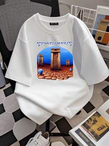 Camiseta de mujer con estampado de la gira de la banda Stratovarius, de manga corta, color negro, tallas S-5XL - Blanco - Ver 2