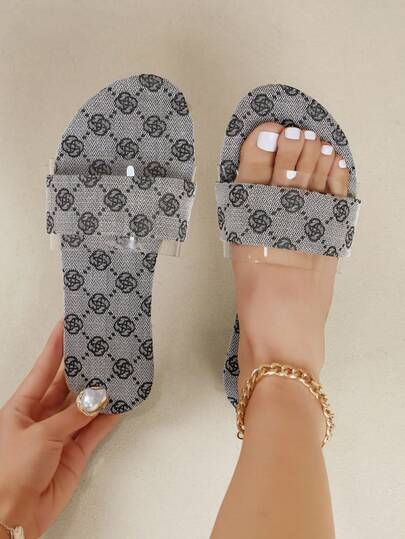 Women's One-Strap Flat Sandals, Casual Slippers For Beach, Home, Outdoor Wear, Fashionable Style Brings Summer Comfort