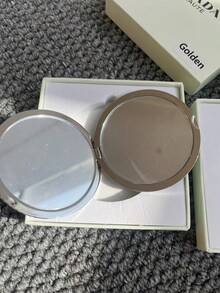 Prada Elegant Shiny Silver Round Compact Mirror - Silver - View 2