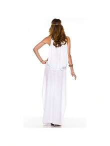 Halloween Costume Adult Size Female Greek Goddess Roman Princess Dress Cosplay Masquerade Outfit - W730 White Dress, Headpiece, Necklace - View 5