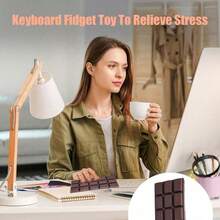 1pc Slow Rebound Chocolate Scented Squeeze Toy - Realistic Food Sensory Stress Relief Toy, Suitable For Adults, TPR Material, Cute Chocolate Collectible, Birthday Party Small Gift And Surprise Gift, Sensory Toy, Stress Relief Toy, Party Favor Bag Filler, Taba Squisy, Travel Toy - 1PC - 查看 4