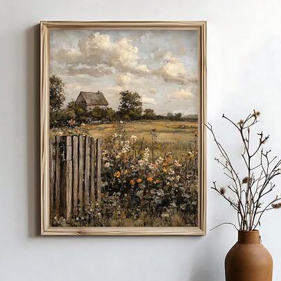 Tranh phong cảnh cánh đồng đom đóm (1 tấm), tranh in treo tường, cảnh đồng quê buổi tối, trang trí phòng cổ điển, tranh phong cách nhà nông thôn mộc mạc, tranh phong cảnh quê Pháp trầm buồn, món quà lý tưởng cho bạn bè, tranh trang trí phòng ngủ, trang trí phòng khách, trang trí văn phòng, trang trí nhà bếp, trang trí phòng tắm, tranh treo tường, trang trí nhà cửa, trang trí phòng, tranh canvas, áp phích, tranh treo tường có khung, khung tùy chọn