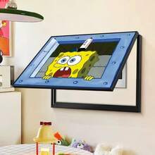 1pc SpongeBob SquarePants SpongeBob SquarePants Door Stickers For Wall, Room, Bathroom And Toilet Cover-Up, Waterproof Theme Party Decoration, The Best Festive Party Atmosphere Decoration For Good Friends, Perfect Party Decoration, Home Decoration Ornaments, Perfect Room Decoration Christmas Gifts For Graduation To Girlfriend Valentine's Day, - Multicolor - View 5