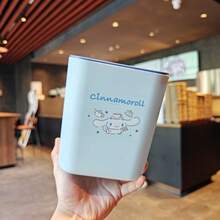 SANRIO Transparent Desktop Trash Can With Lid, Highly Attractive Garbage Bin For Bedroom & Living Room, Convenient Flip-Top Design - B - View 15