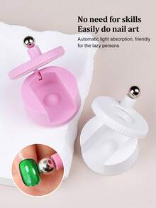 Beautizon Nailartlab Rotating Cat Eye Nail Magnet, 3D Strong Magnetic Tool For Cat Eye Gel Polish, Multi-Function Nail Art Magnet - Multicolor - View 2