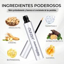 Sérum para Crecimiento de Pestañas y Cejas OUKEYA 1 Pieza Nutritivo Fortalecedor e Hidratante - Sérum 1 Pieza - Ver 7